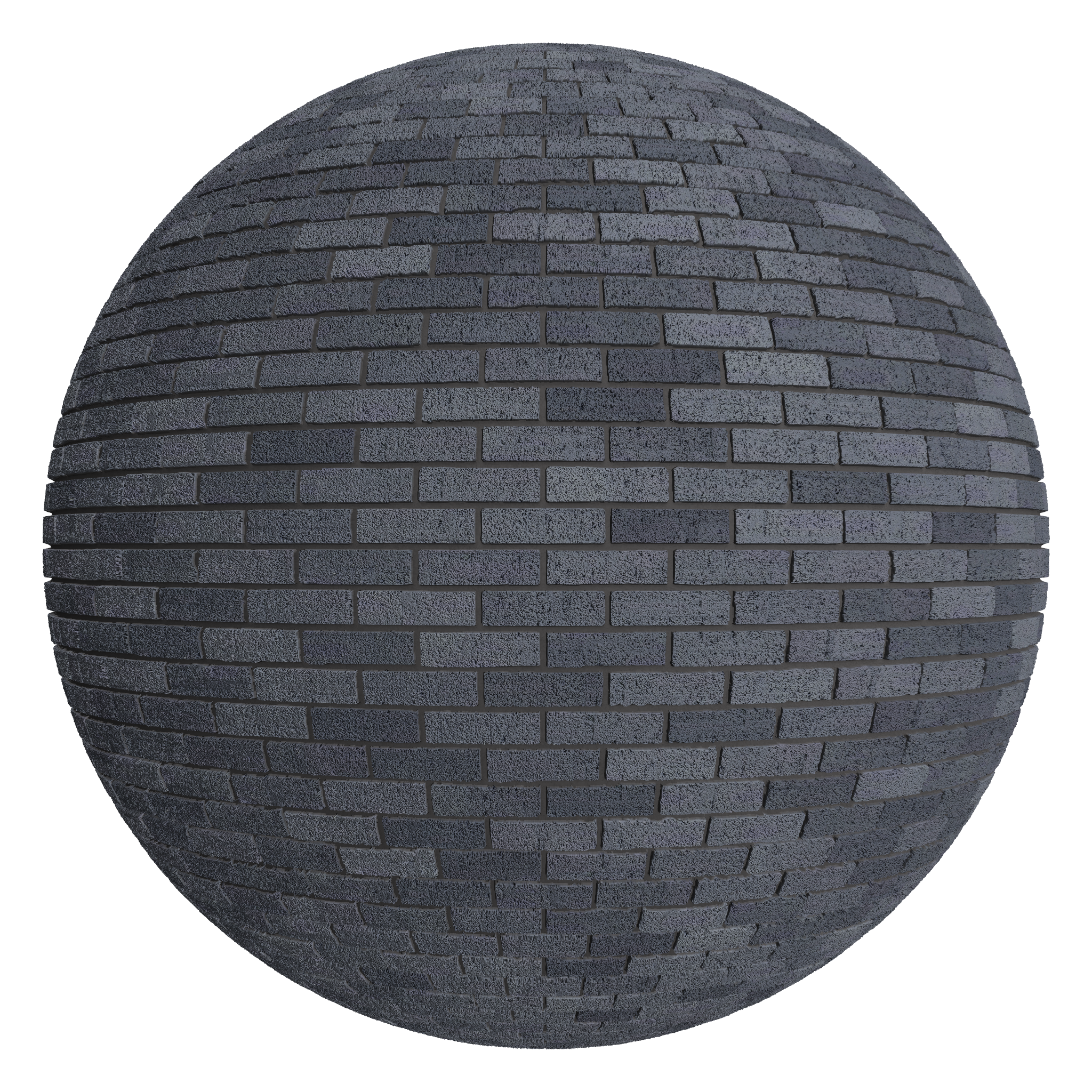 3D sphere preview of Even Drag Brick Stretcher seamless texture