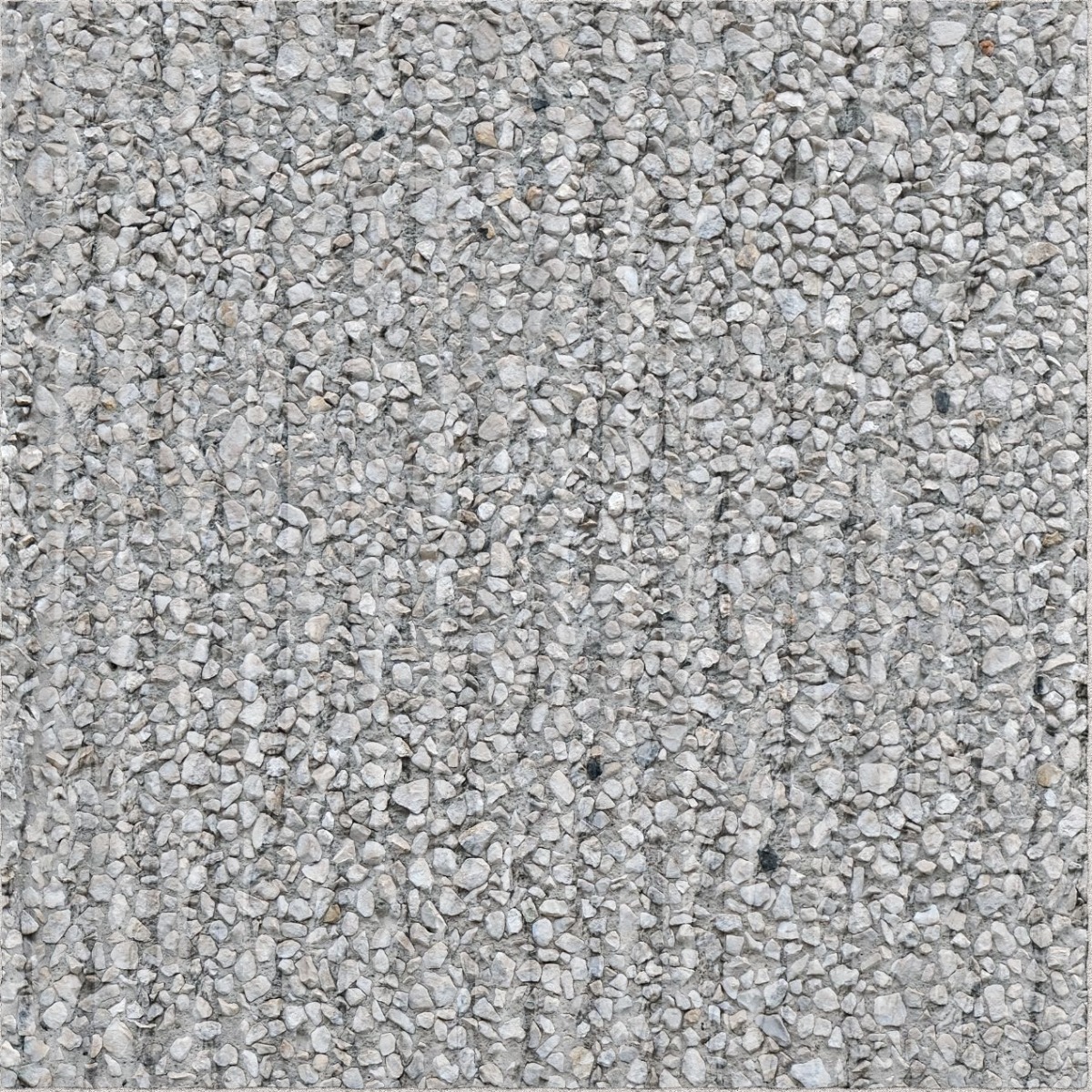 A seamless concrete texture with exposed aggregate blocks arranged in a Stack pattern