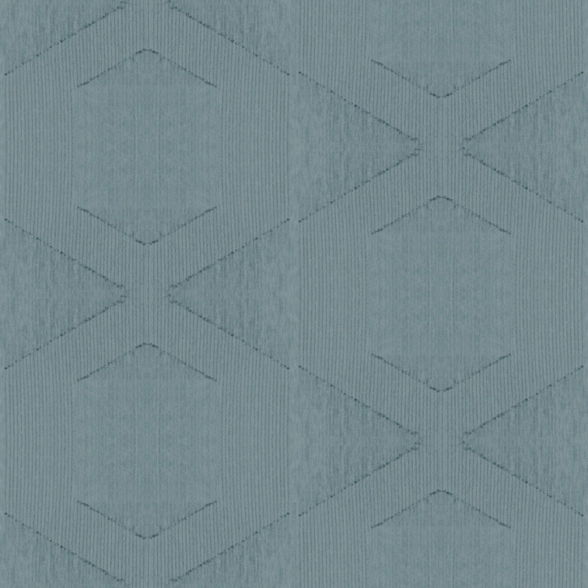 A seamless fabric texture with geometric duckegg sheer units arranged in a None pattern