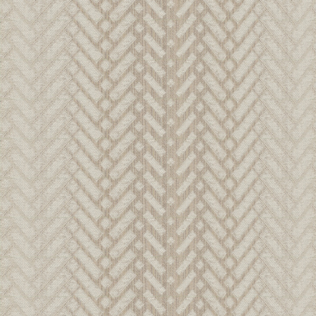 A seamless fabric texture with geometric natural chenille units arranged in a None pattern