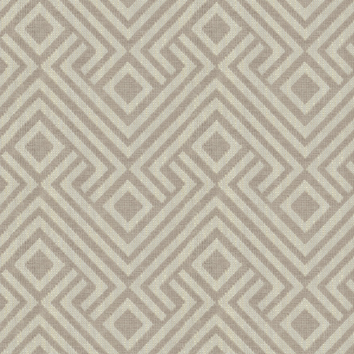 A seamless fabric texture with geometric natural jacquard units arranged in a None pattern