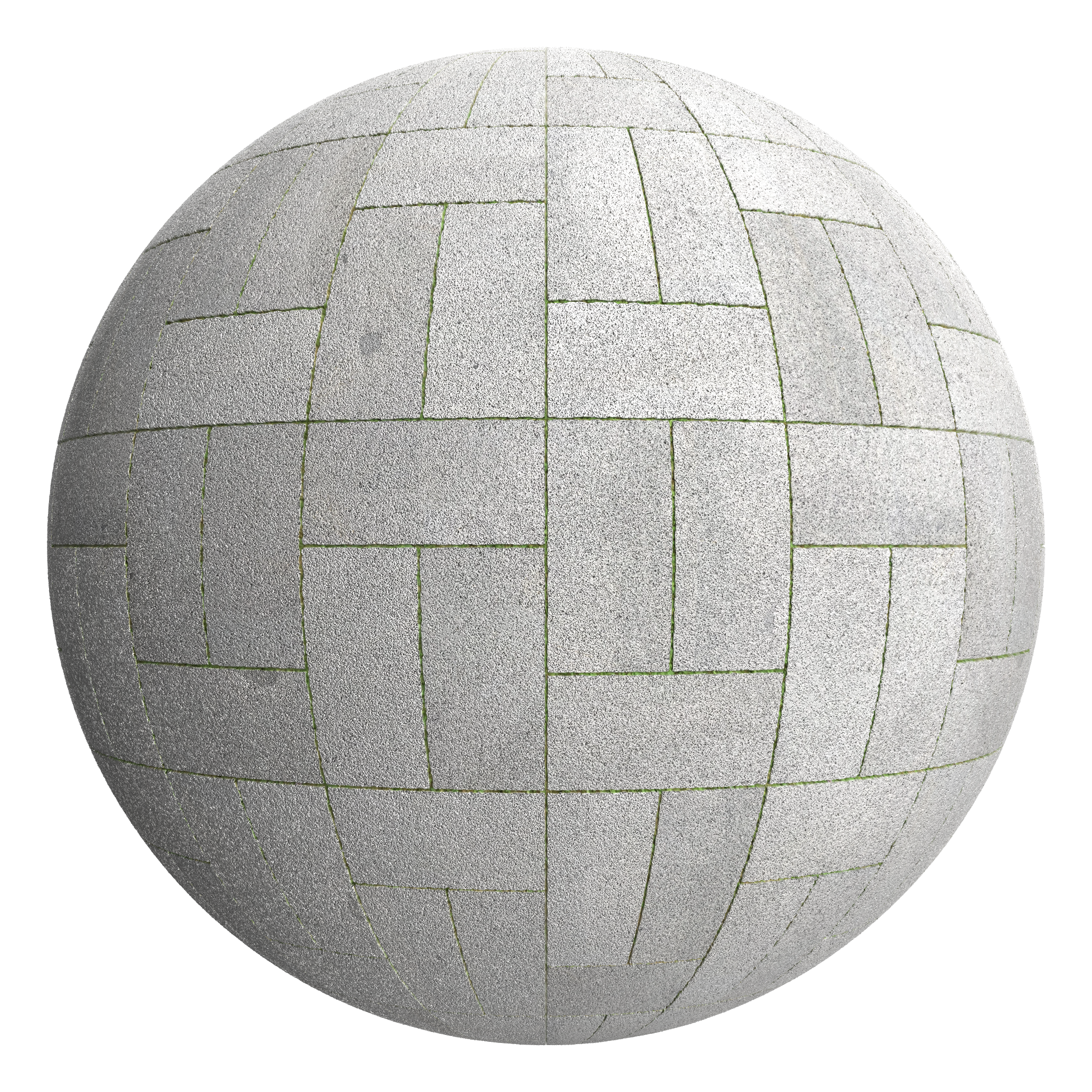 3D sphere preview of Granite, Single Basketweave seamless texture