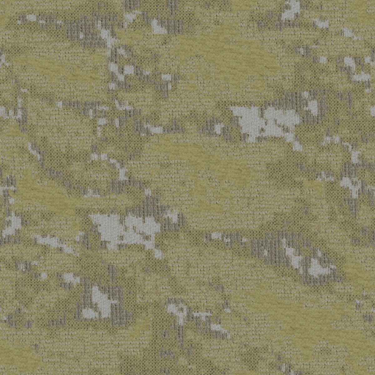 A seamless fabric texture with graphical green chenille units arranged in a None pattern