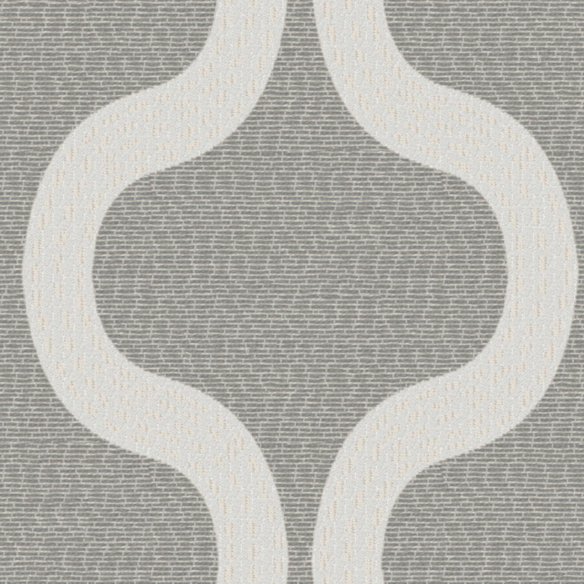 A seamless fabric texture with graphical grey flat units arranged in a None pattern