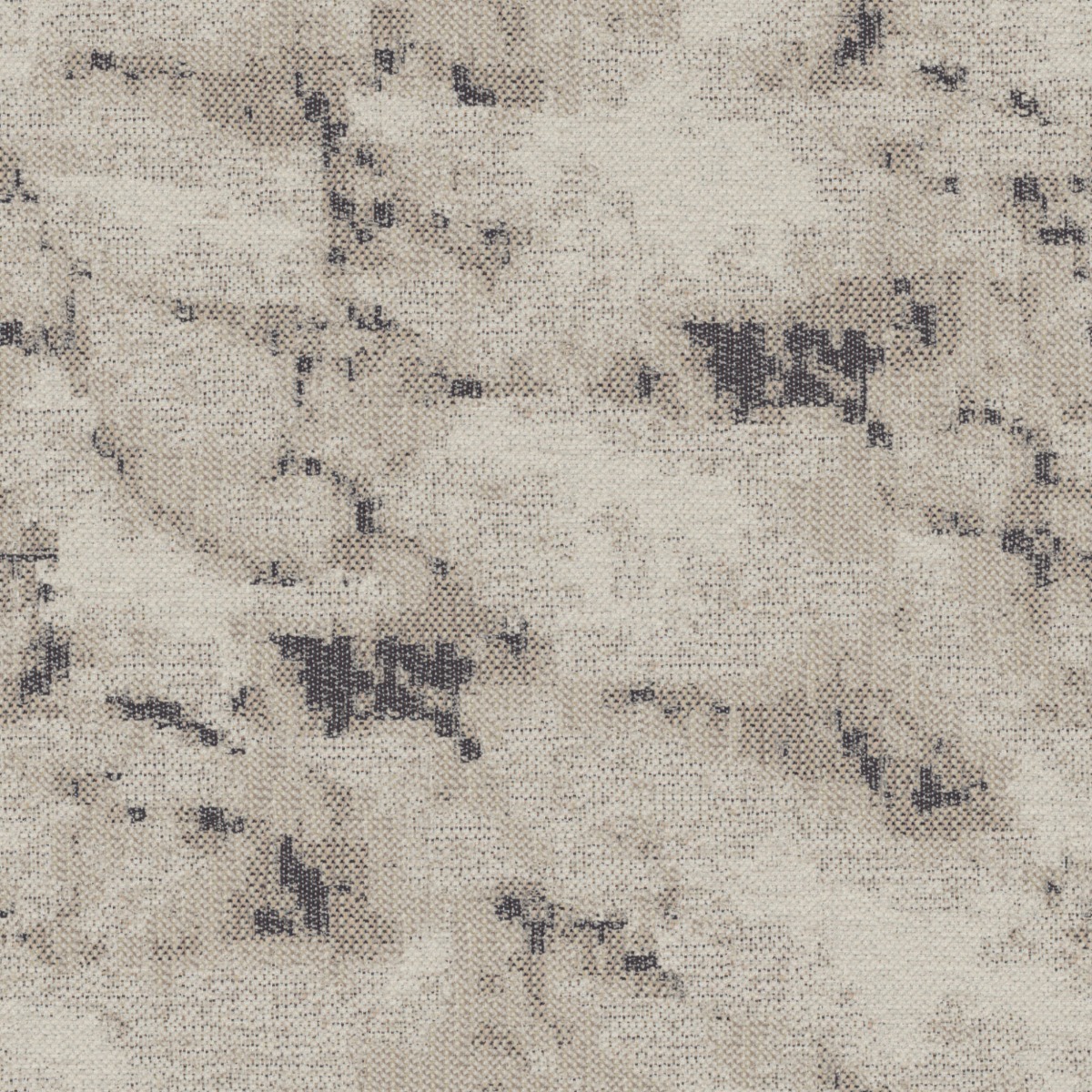 A seamless fabric texture with graphical natural chenille units arranged in a None pattern