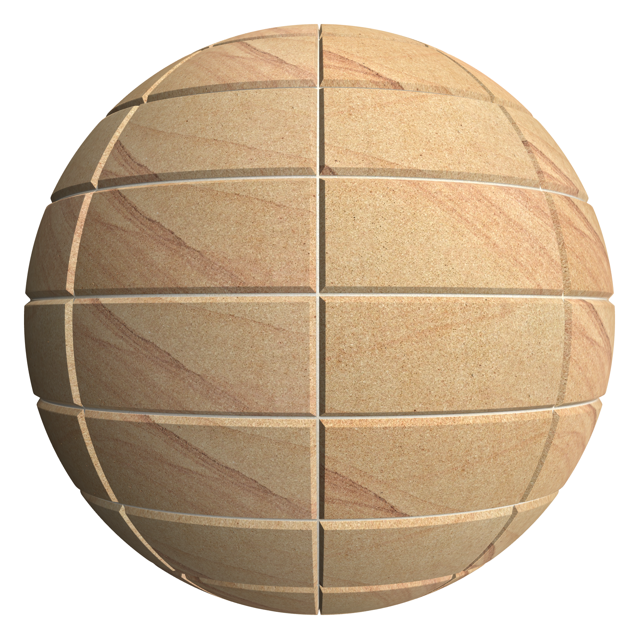 3D sphere preview of Honey Sandstone, Stack seamless texture