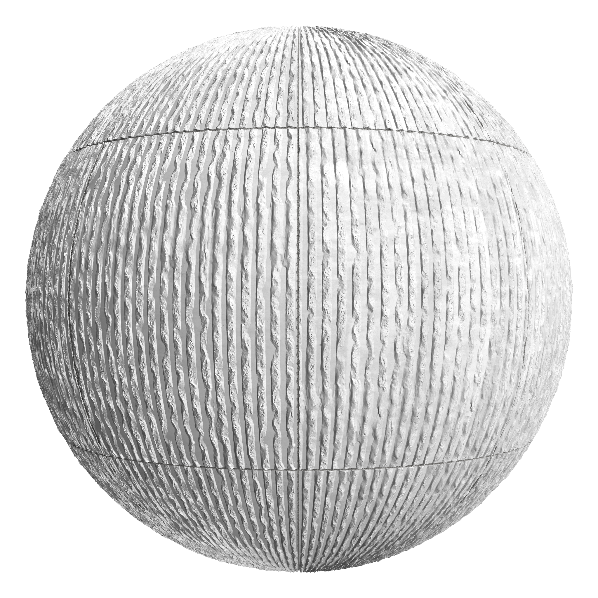 3D sphere preview of Bush Hammered In Situ Concrete, Stack seamless texture