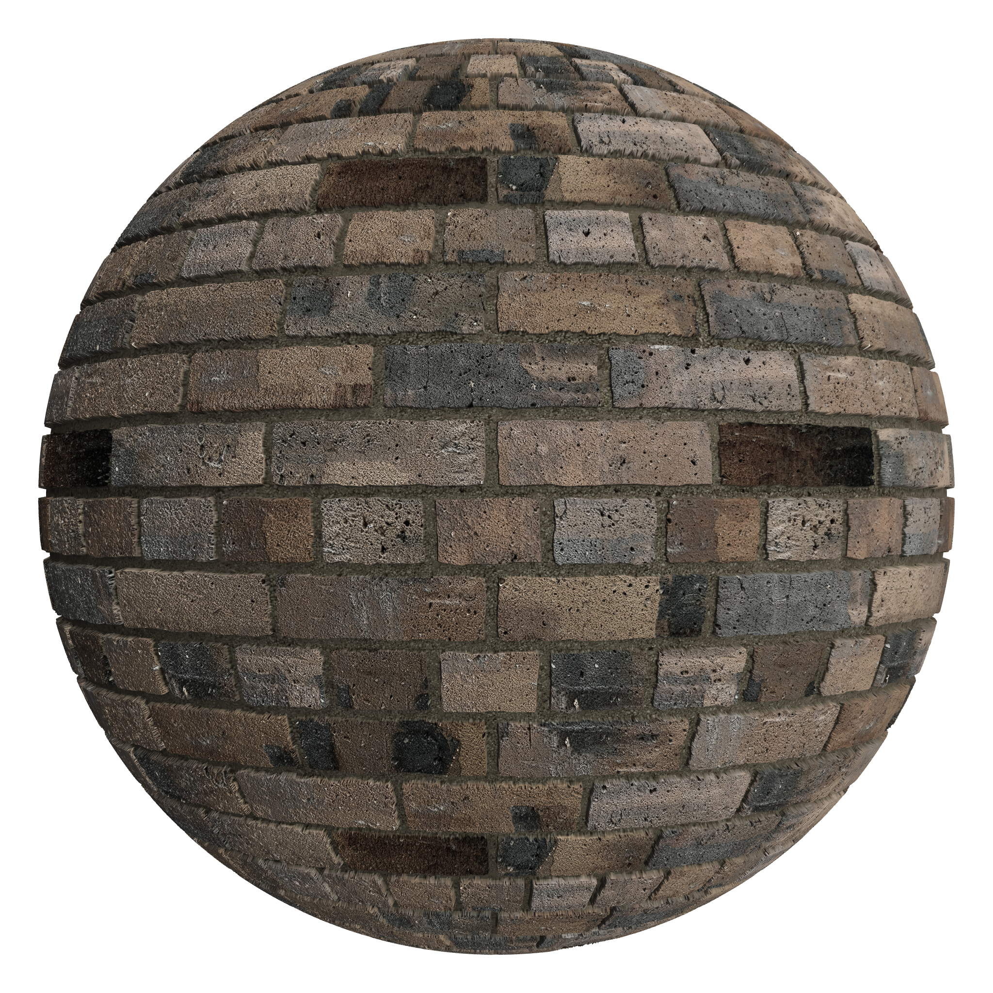 3D sphere preview of Industrial Brick Common seamless texture