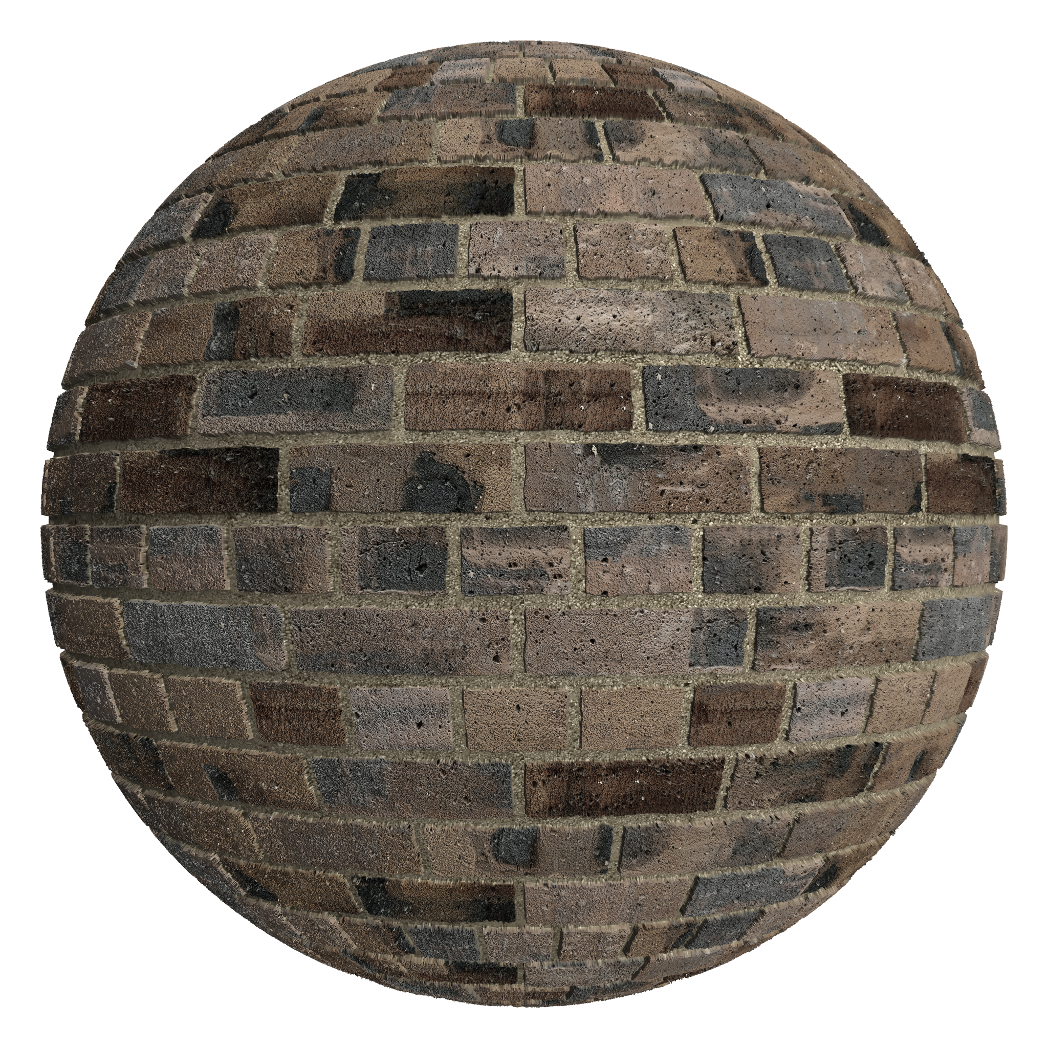3D sphere preview of Industrial Brick Common seamless texture