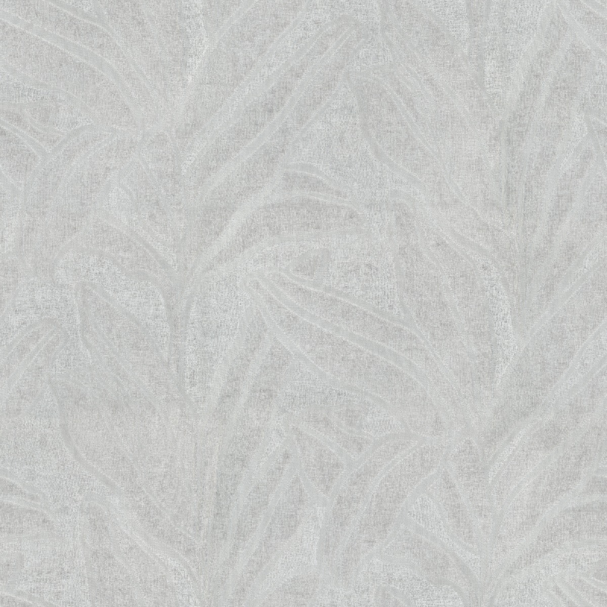 A seamless fabric texture with leaves grey sheer units arranged in a None pattern