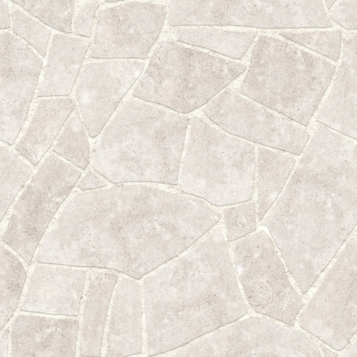 A seamless stone texture with limestone blocks arranged in a Crazy Paving pattern