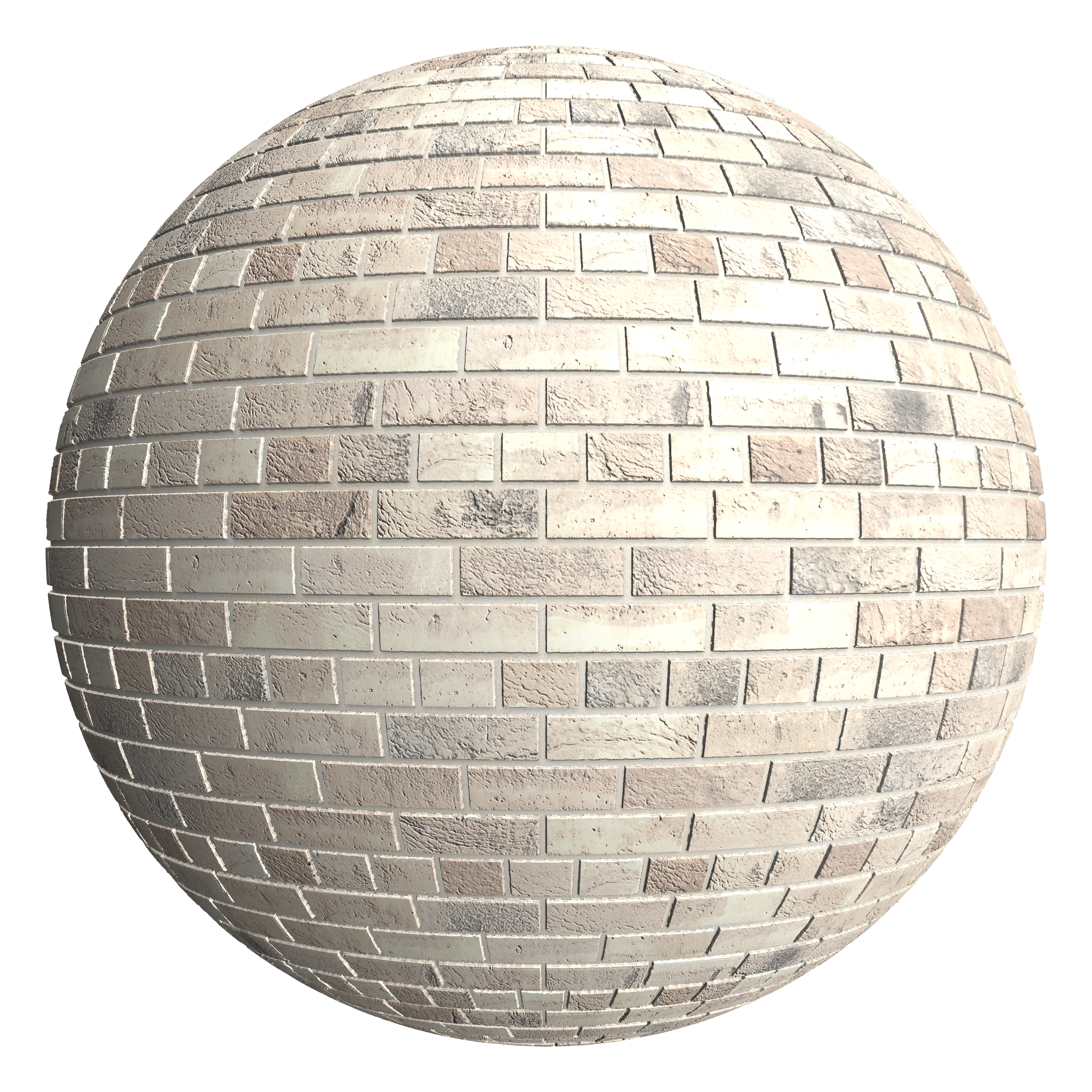 3D sphere preview of London Stock Brick, Common seamless texture