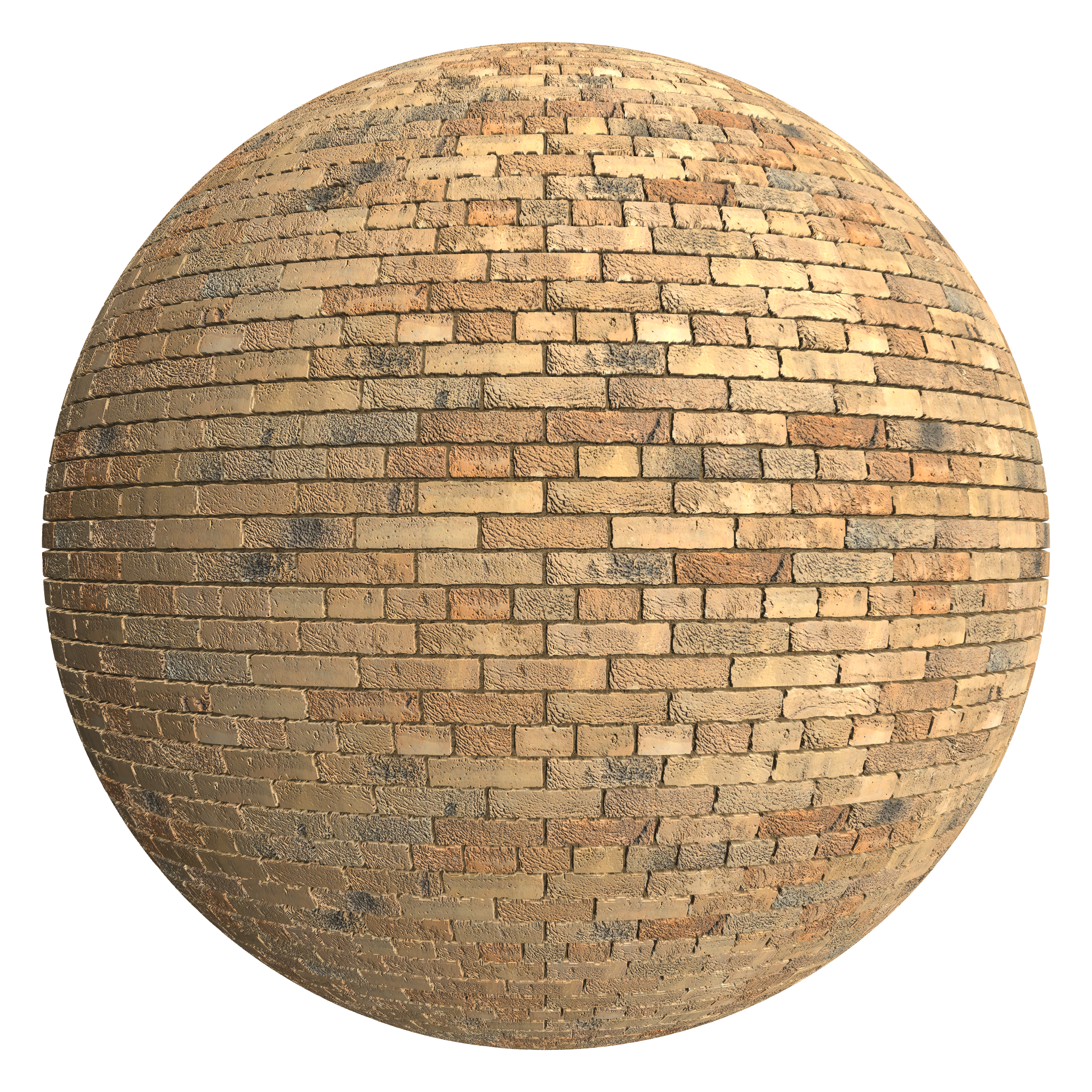 3D sphere preview of London Stock Brick Common seamless texture