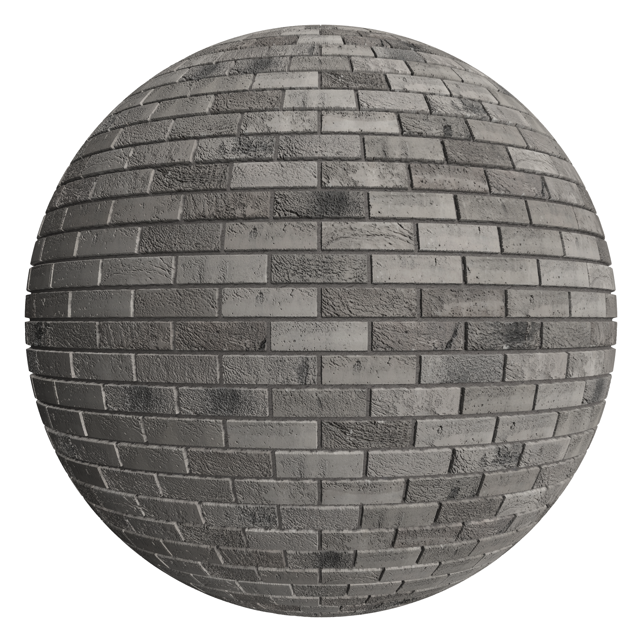 3D sphere preview of London Stock Brick, Stretcher seamless texture