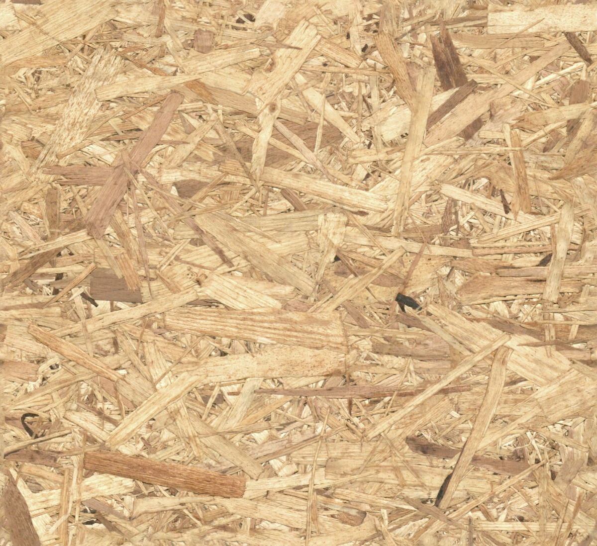 A seamless wood texture with oriented strand board (osb) boards arranged in a None pattern