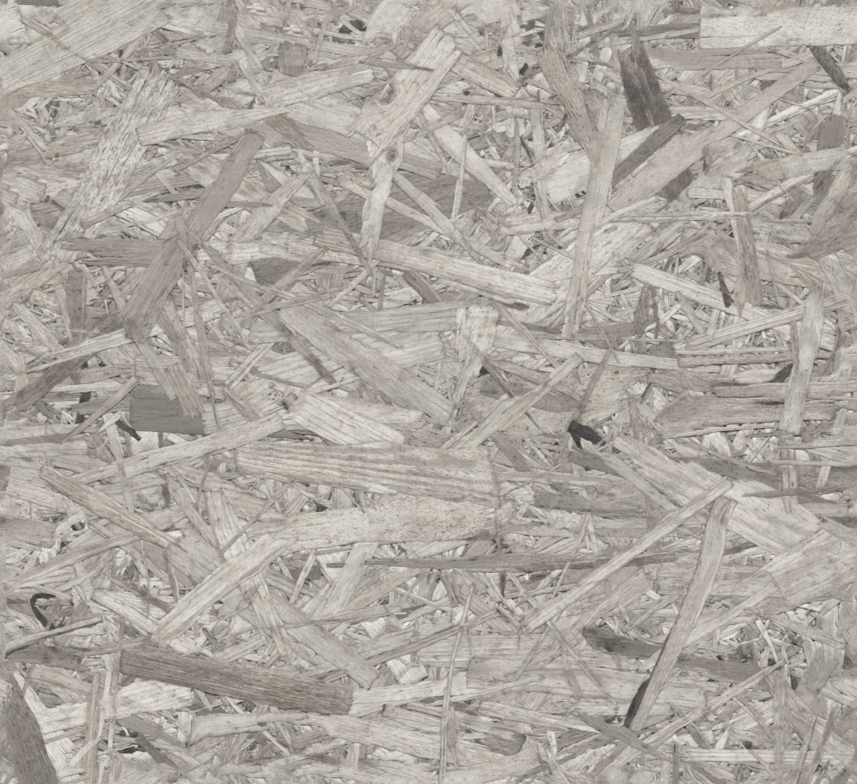 A seamless wood texture with oriented strand board (osb) boards arranged in a None pattern