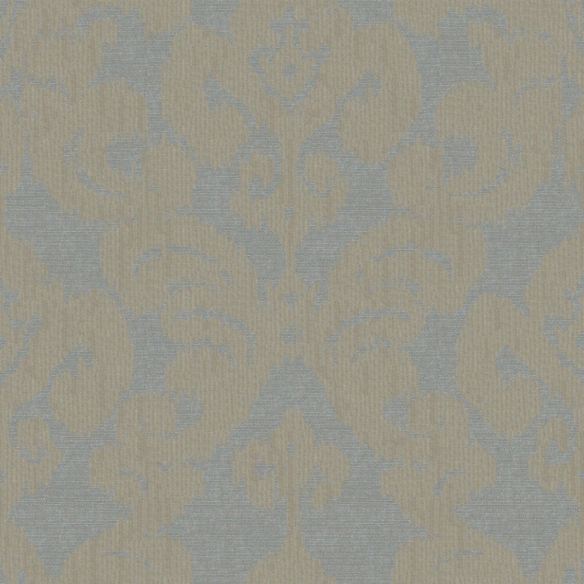 A seamless fabric texture with ornamental duckegg jacquard units arranged in a None pattern