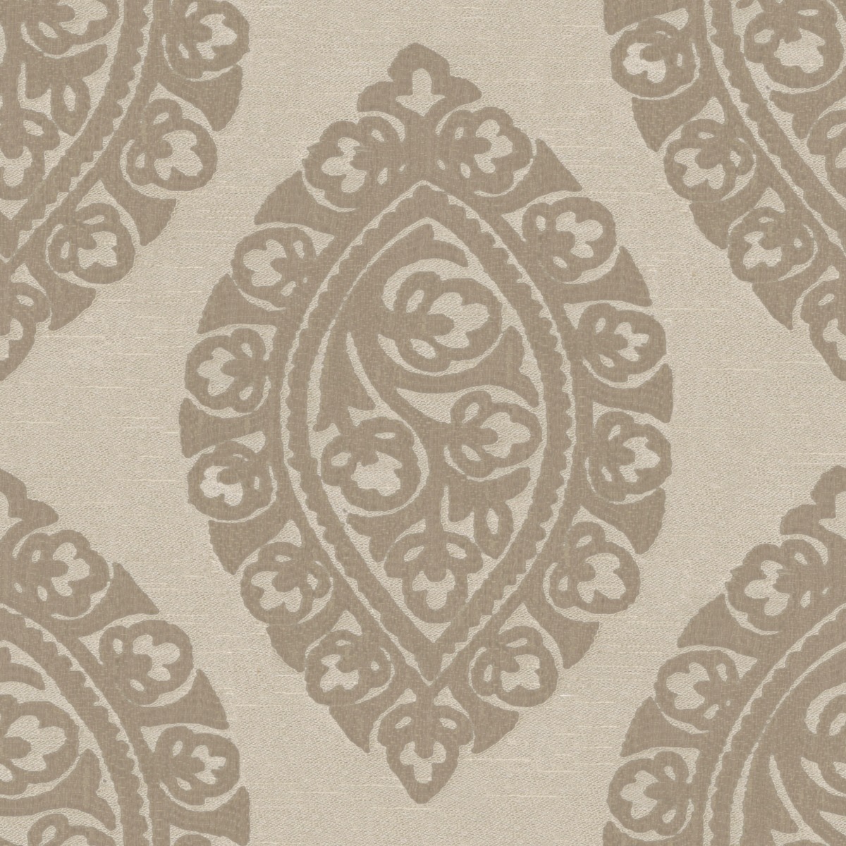 A seamless fabric texture with ornamental natural jacquard units arranged in a None pattern