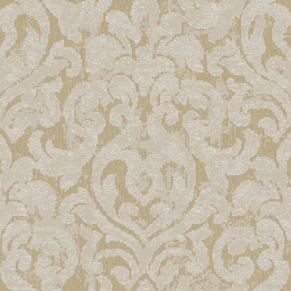 A seamless fabric texture with ornamental natural jacquard units arranged in a None pattern