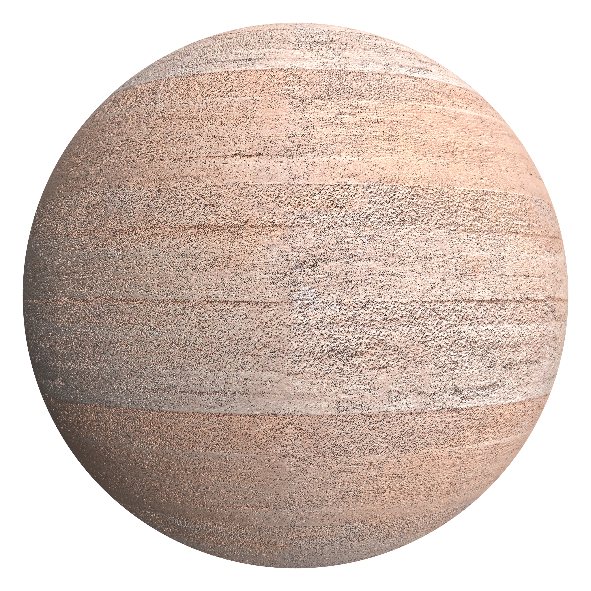 3D sphere preview of Pink Pigmented Concrete seamless texture