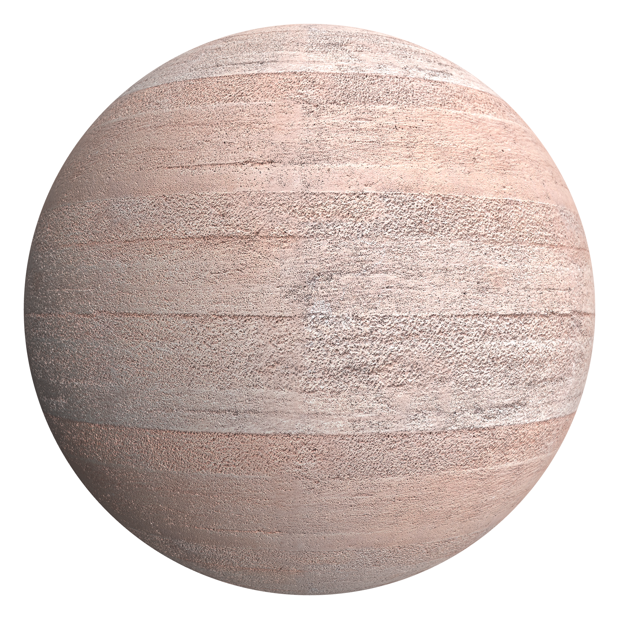 3D sphere preview of Pink Pigmented Concrete seamless texture