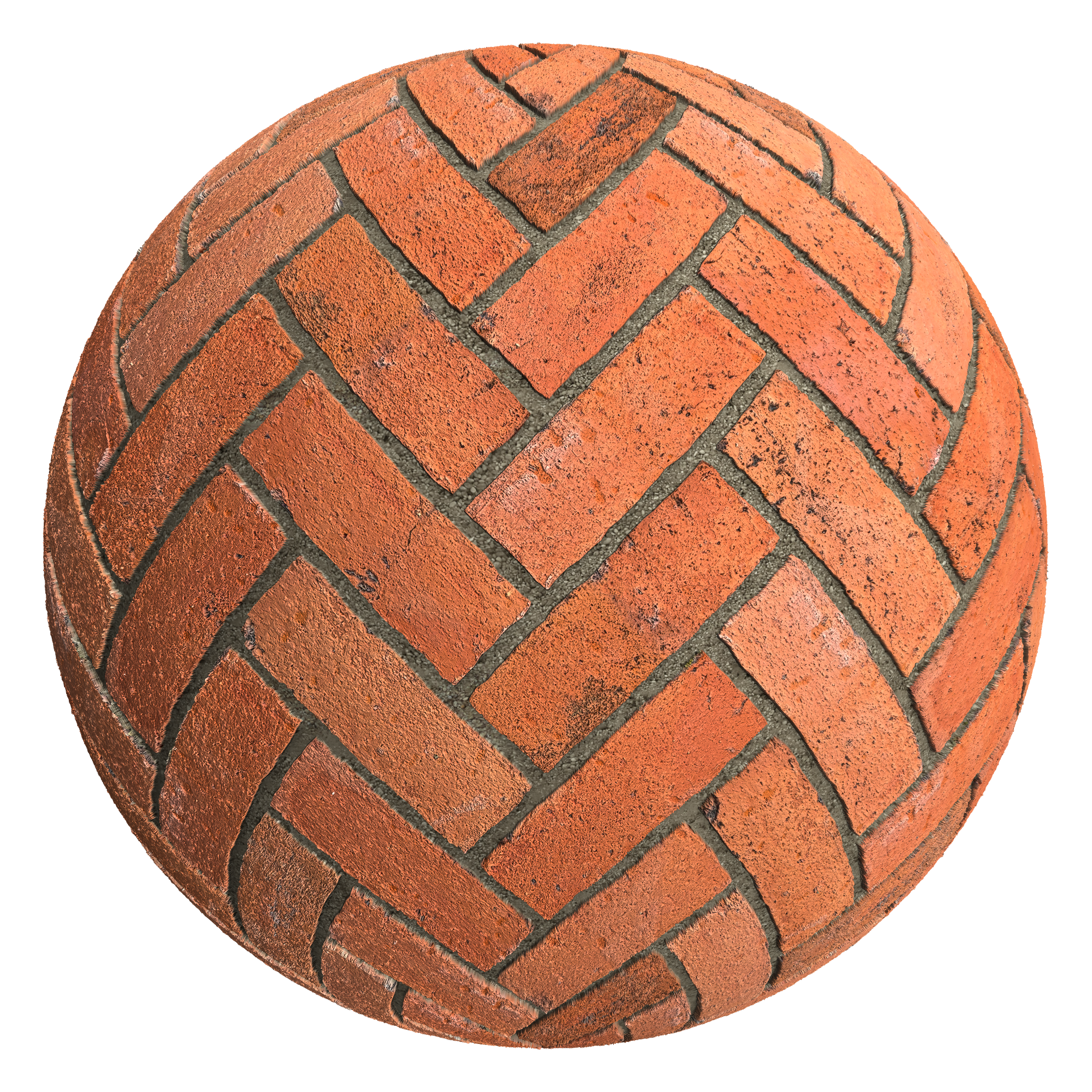 3D sphere preview of Pilotage Herringbone seamless texture