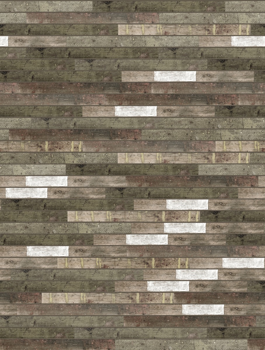 A seamless wood texture with recycled scaffold boards boards arranged in a Staggered pattern