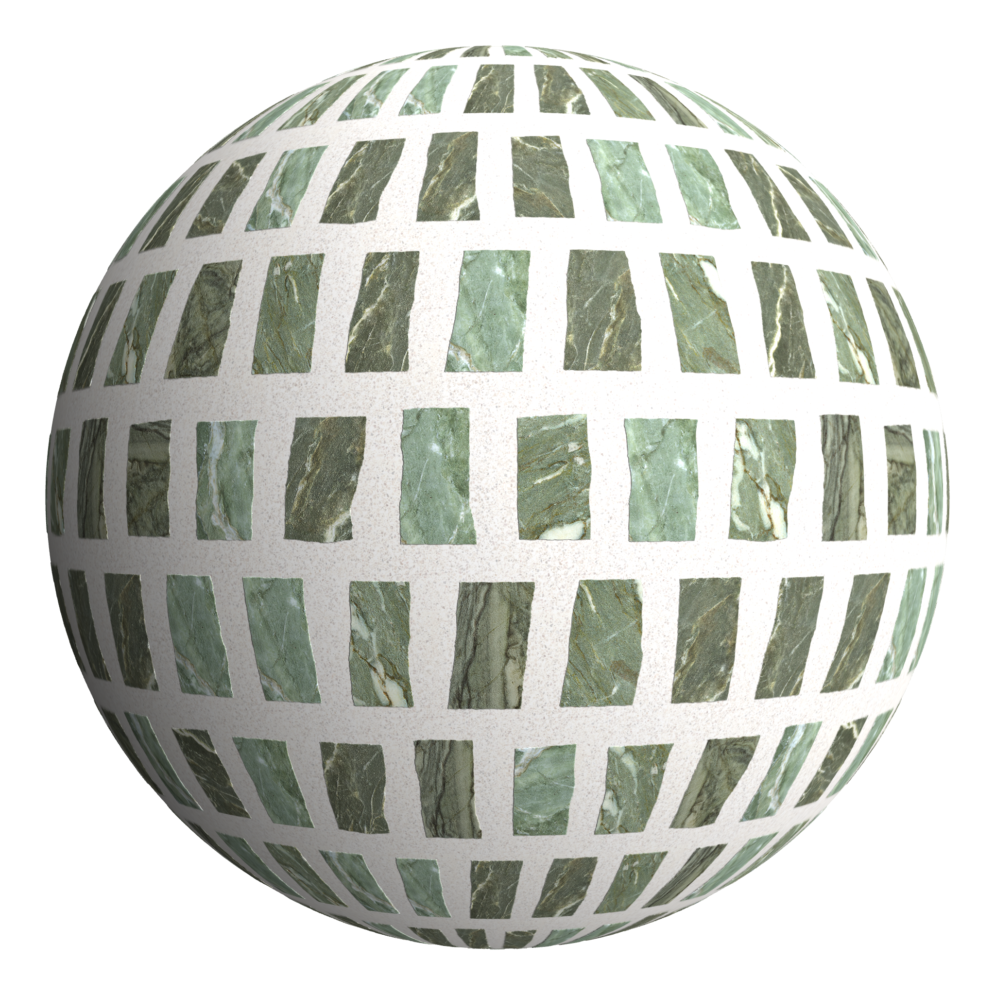 3D sphere preview of Verde Alpi Marble, Scarpa seamless texture