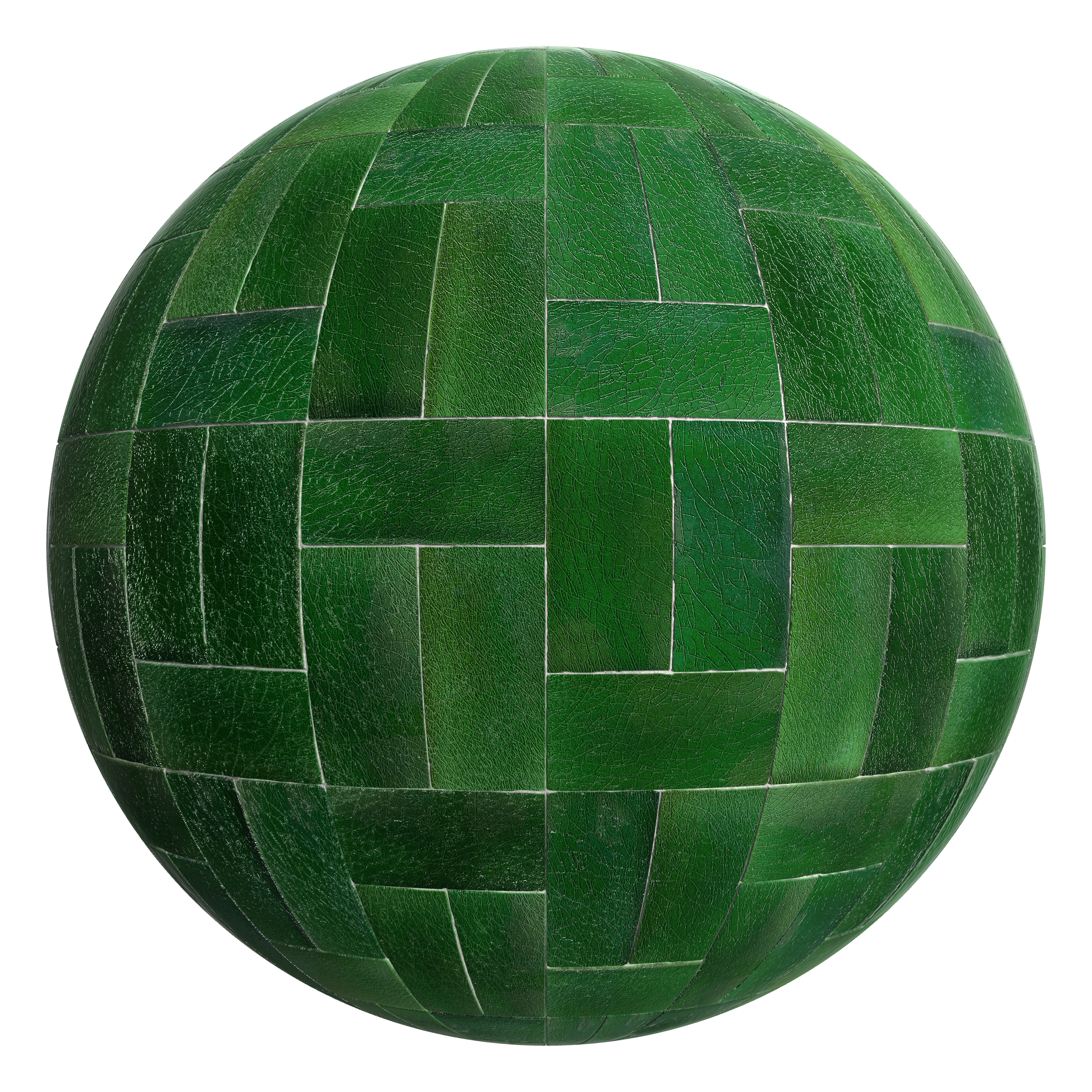 3D sphere preview of Victorian Glazed, Single Basketweave seamless texture