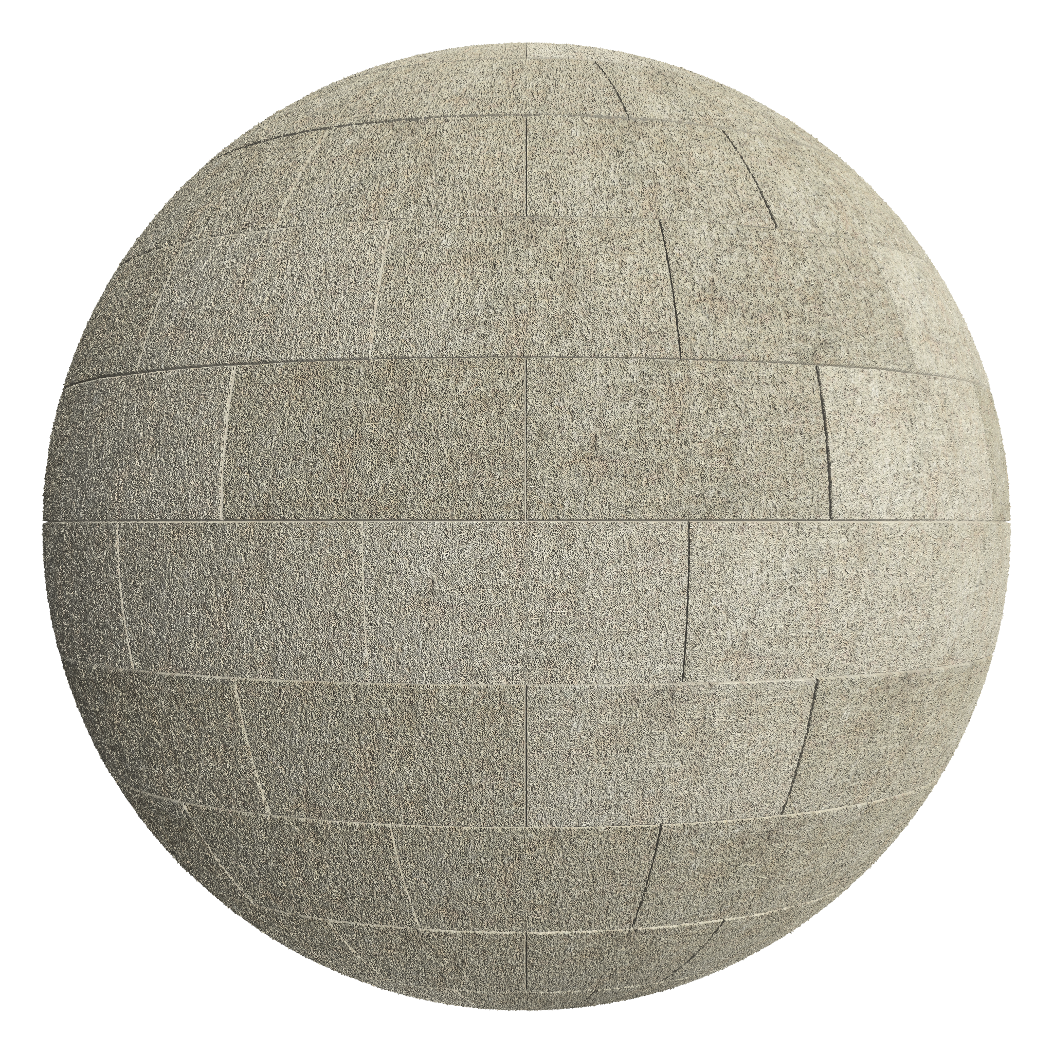 3D sphere preview of Wool Composite Insulation, Stretcher seamless texture