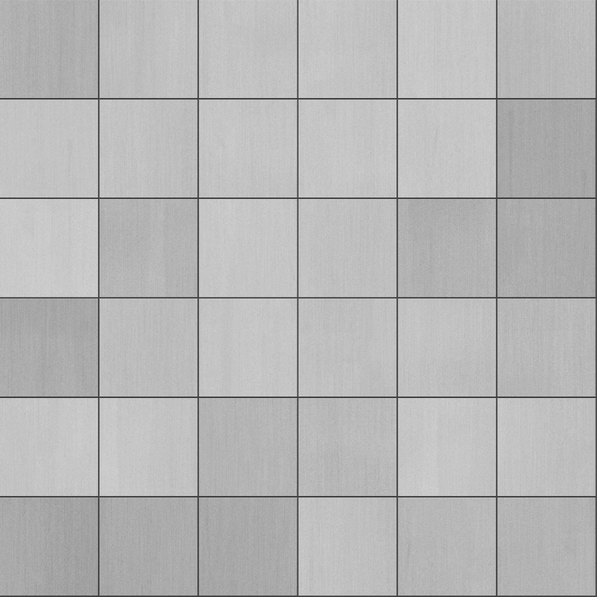 A seamless metal texture with aluminium sheets arranged in a Stack pattern