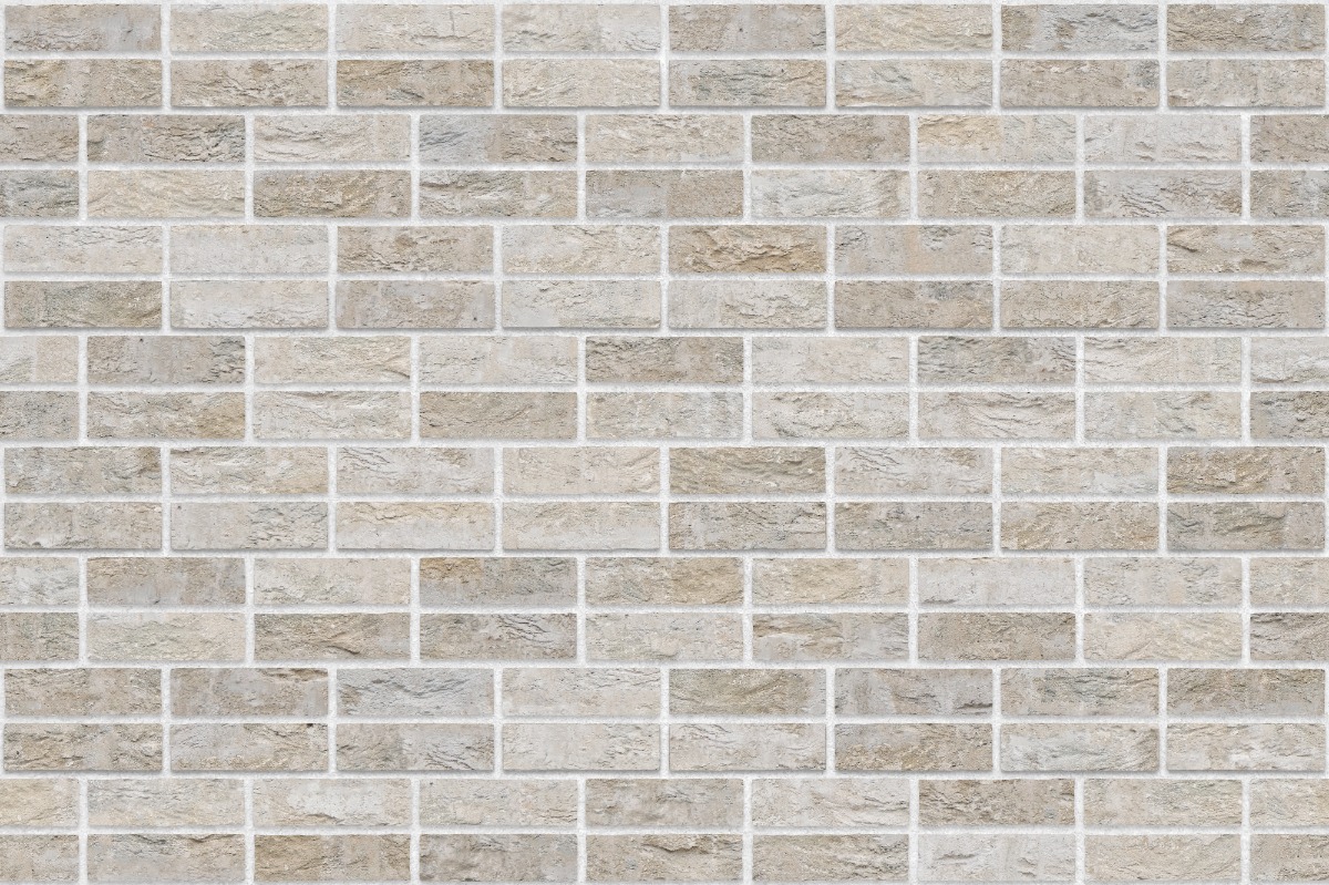 A seamless brick texture with buff units arranged in a Double Stretcher pattern