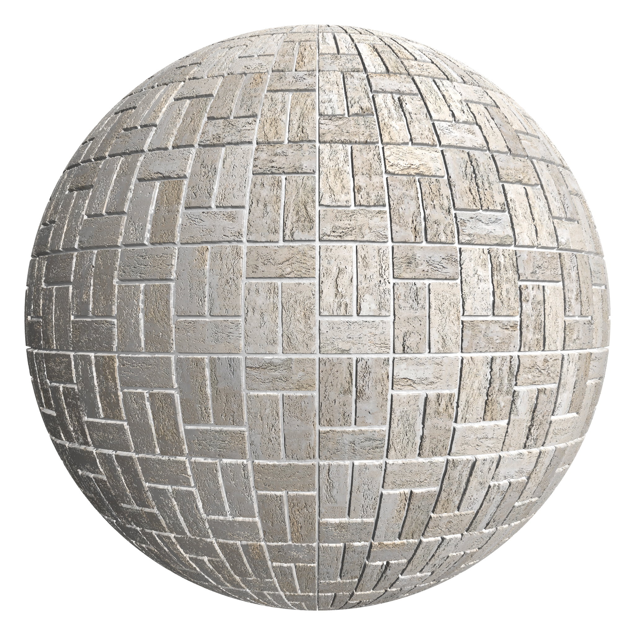 3D sphere preview of Buff, Single Basketweave seamless texture