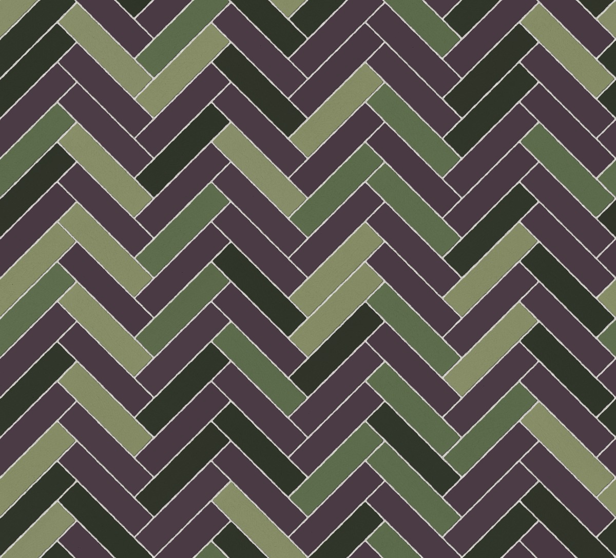 A seamless tile texture with crazing tile tiles arranged in a Herringbone pattern