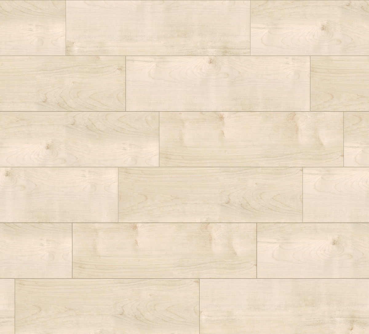 A seamless wood texture with dressed sycamore boards arranged in a Staggered pattern