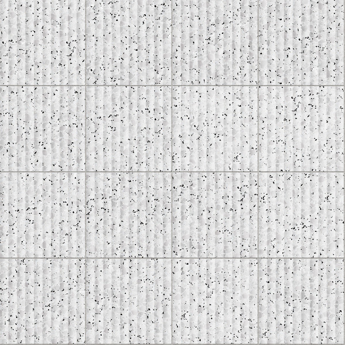 A seamless terrazzo texture with mono terrazzo units arranged in a Stack pattern