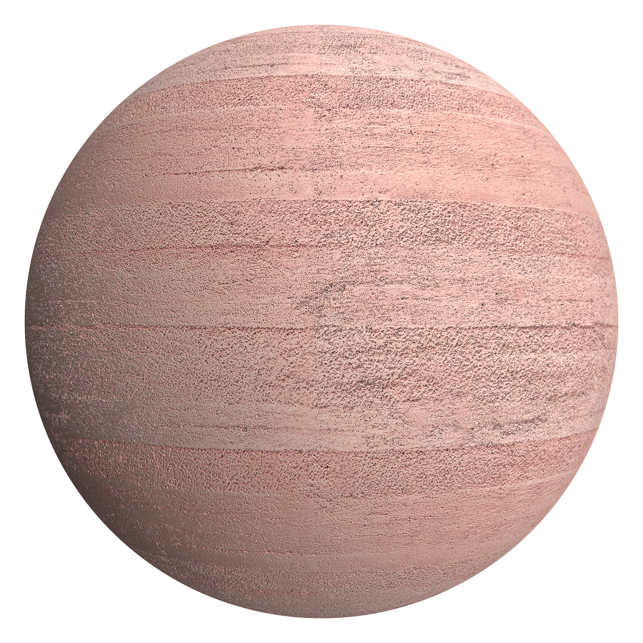 3D sphere preview of Pink Pigmented Concrete seamless texture