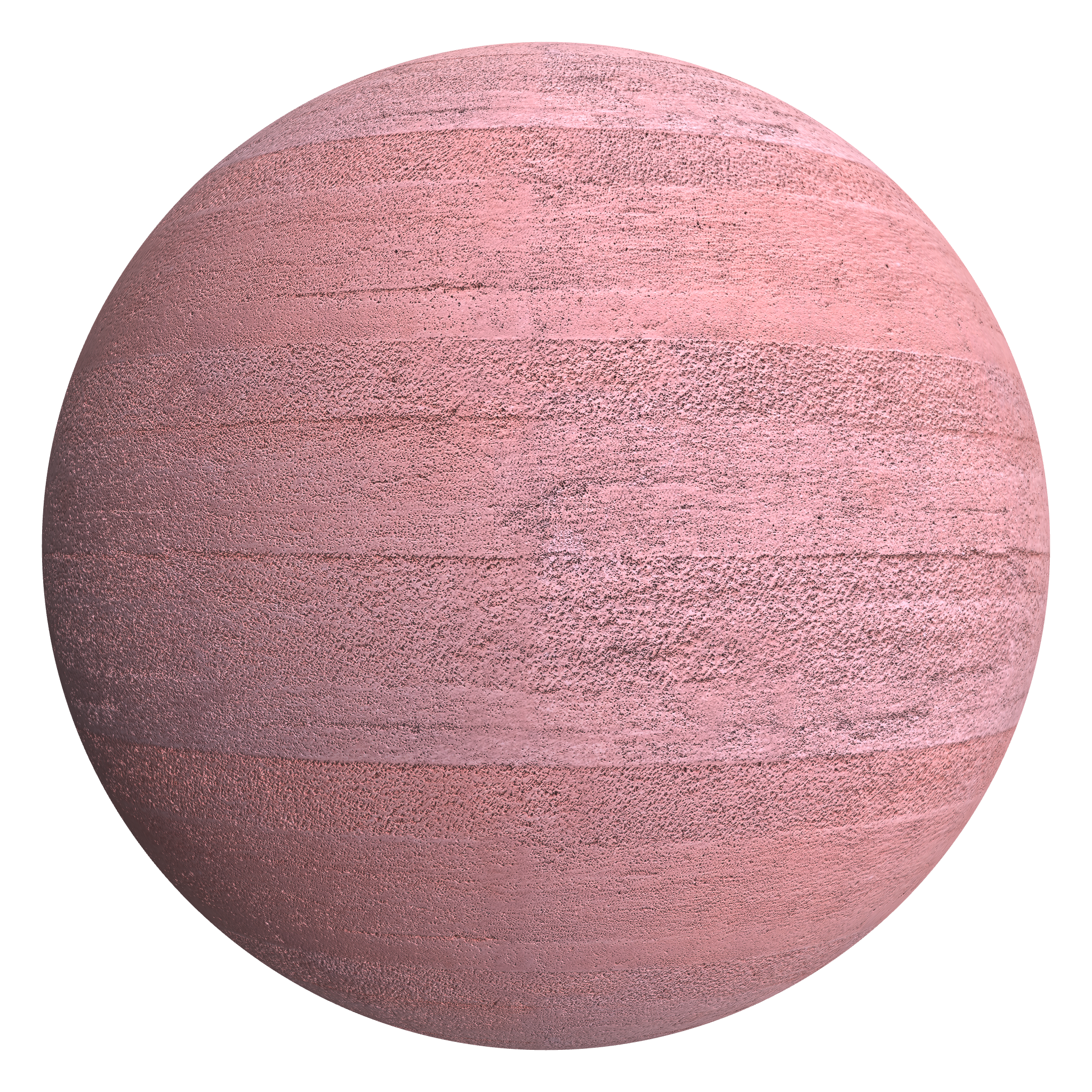 3D sphere preview of Pink Pigmented Concrete seamless texture