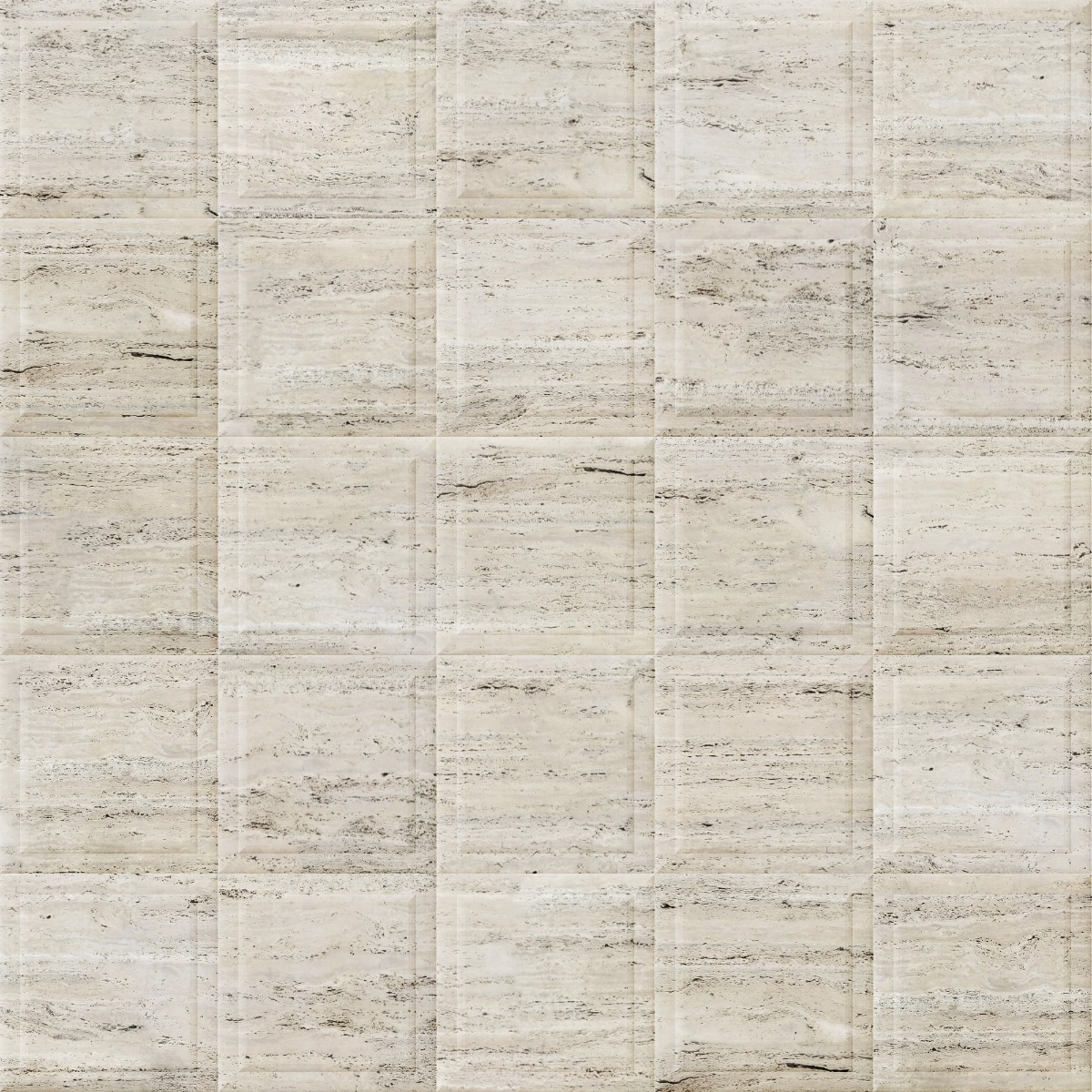 A seamless stone texture with travertine blocks arranged in a Stack pattern