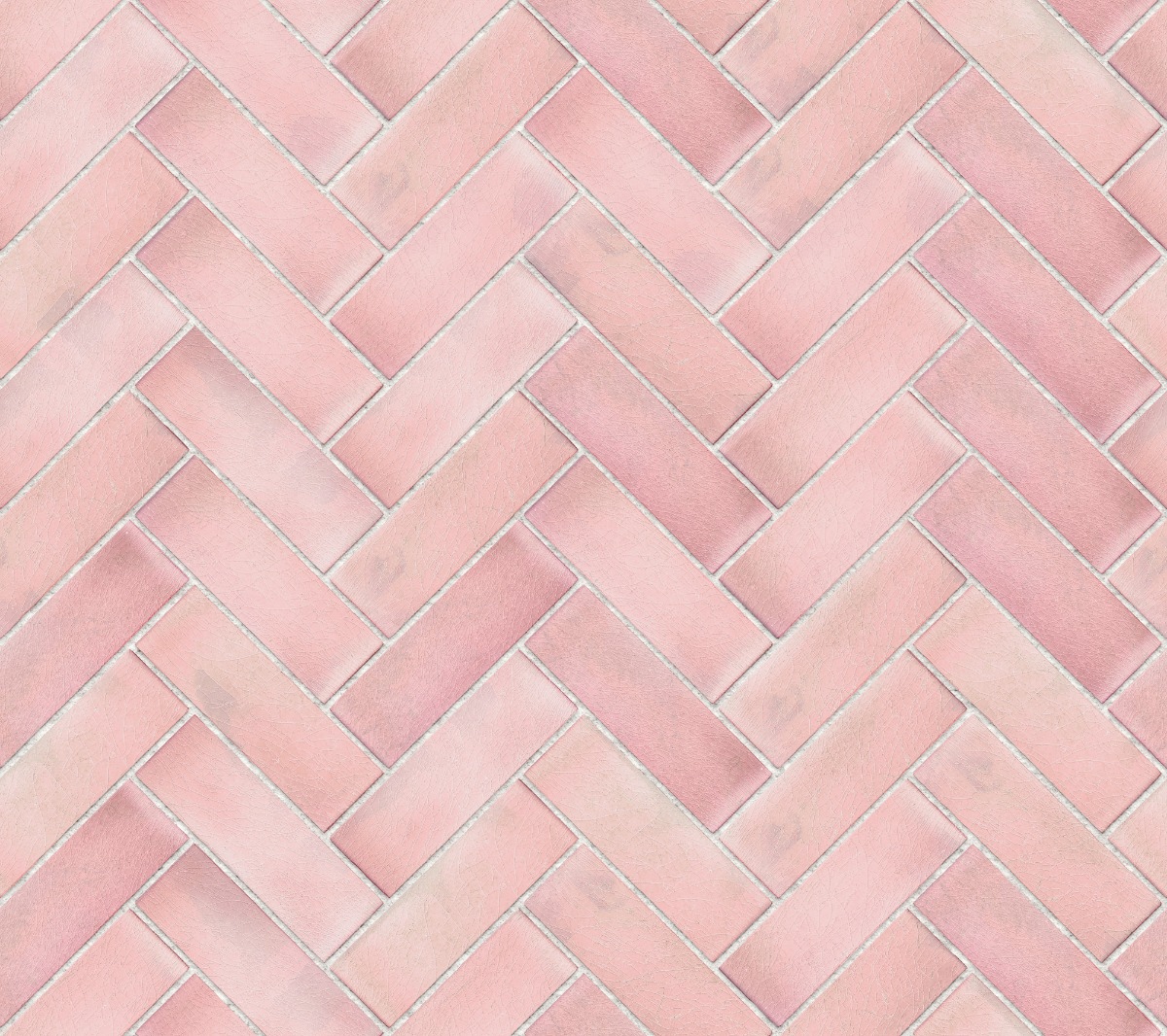 A seamless tile texture with victorian glazed tiles arranged in a Herringbone pattern