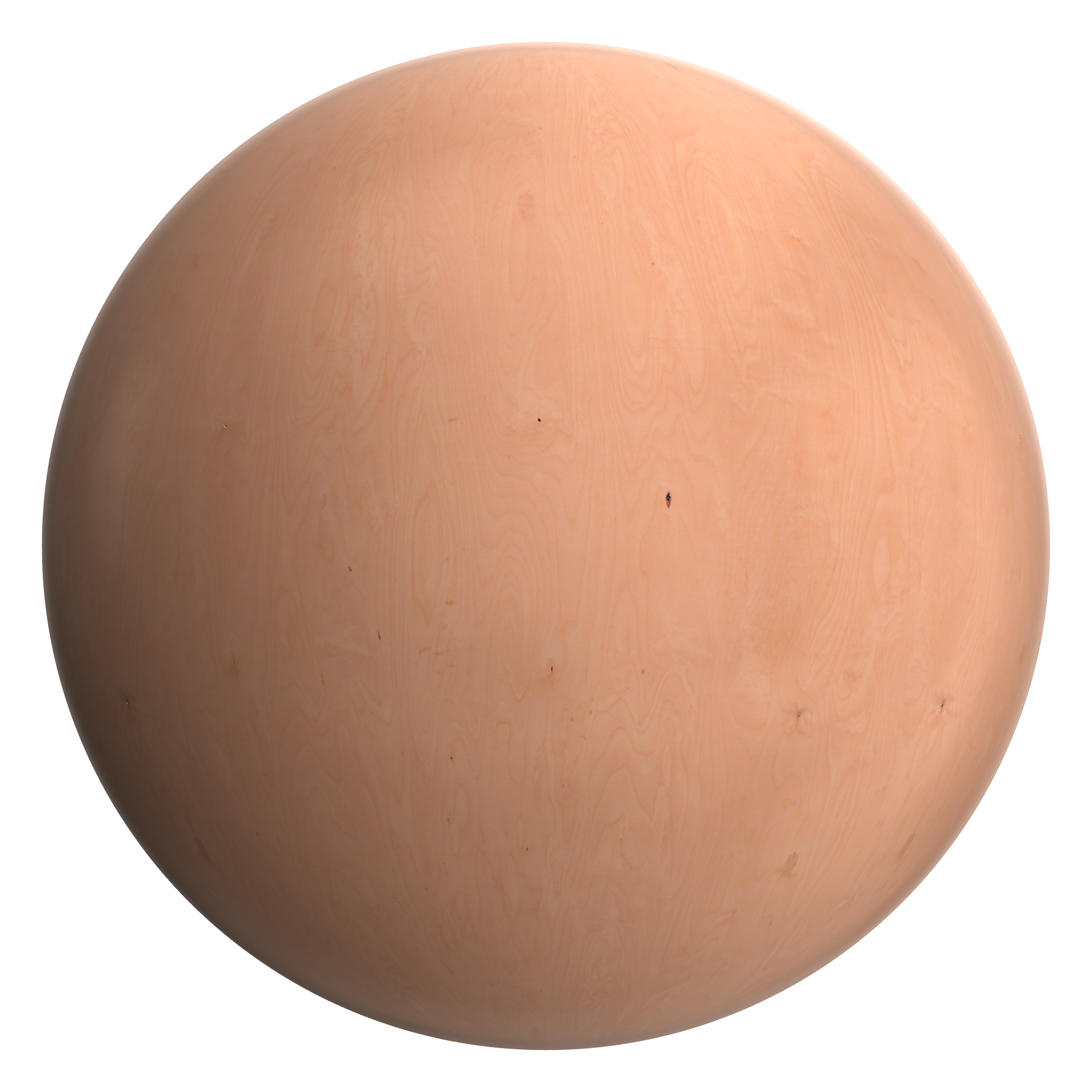 3D sphere preview of Stained Birch Plywood seamless texture