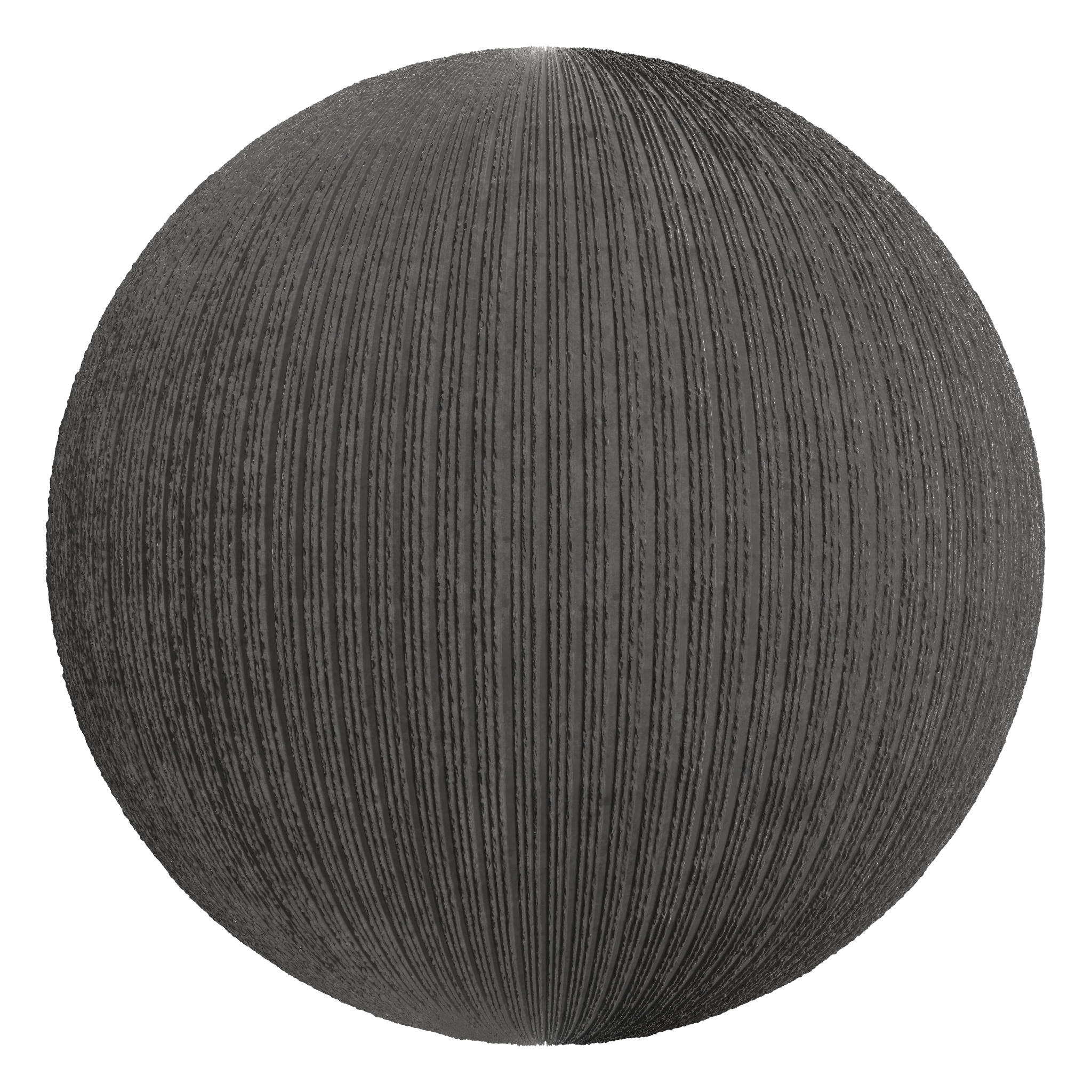 3D sphere preview of Bush Hammered Concrete seamless texture