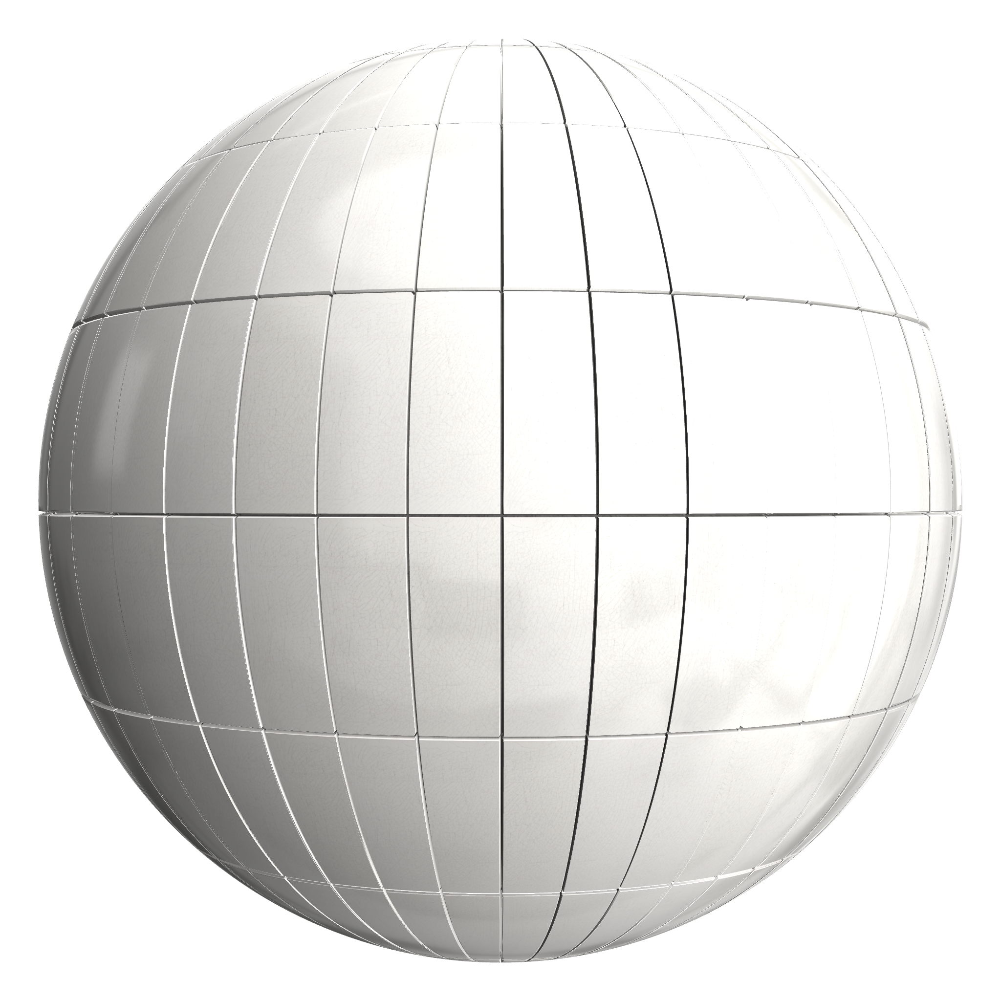3D sphere preview of Crazing Tile, Stack seamless texture