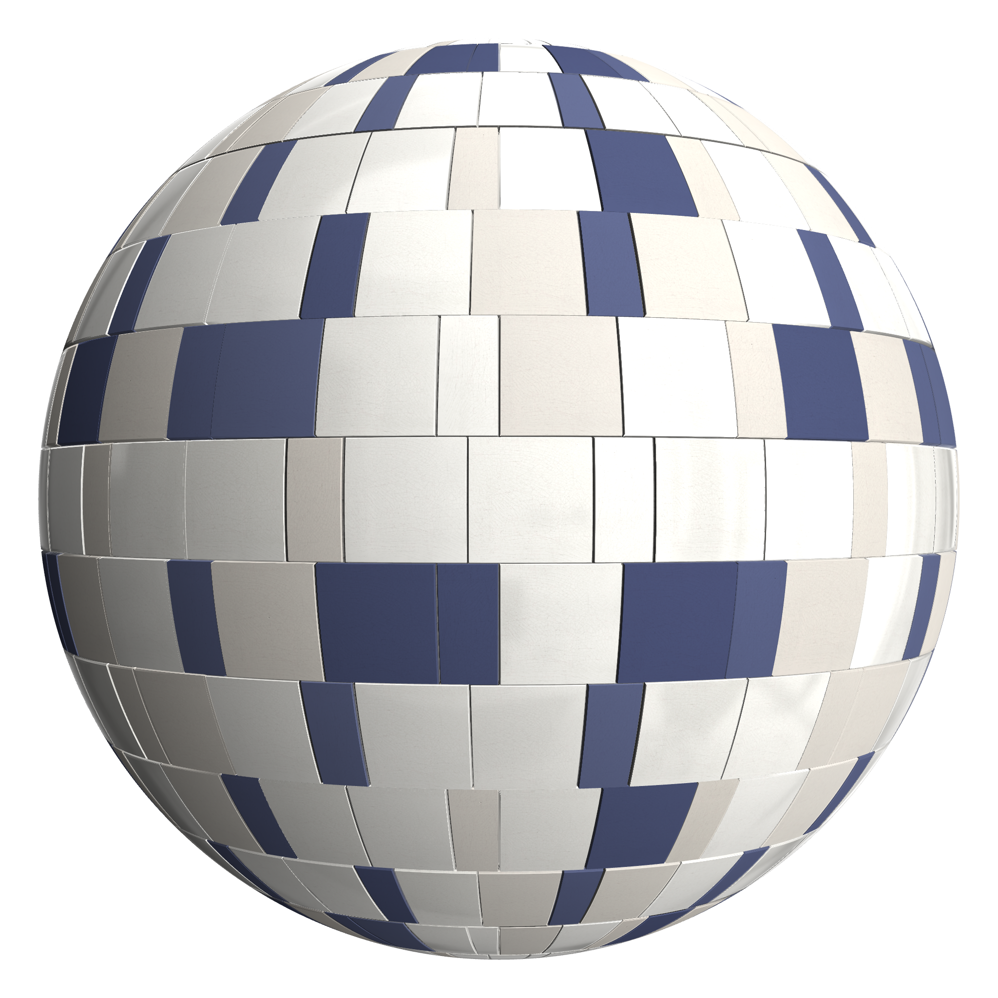 3D sphere preview of Crazing Tile, Távora seamless texture