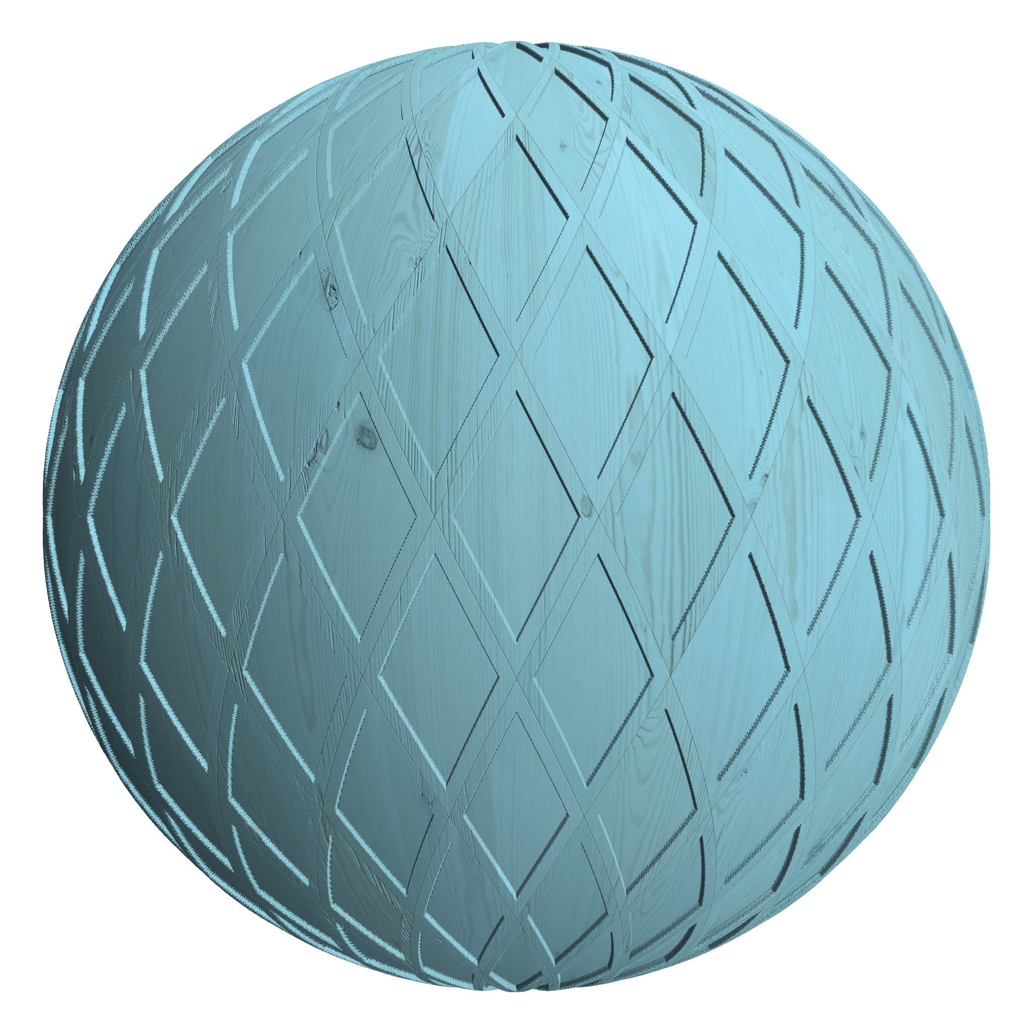 3D sphere preview of Stained Pine, Diamond seamless texture