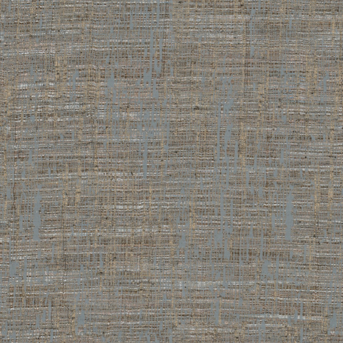 A seamless fabric texture with plain blue texture units arranged in a None pattern