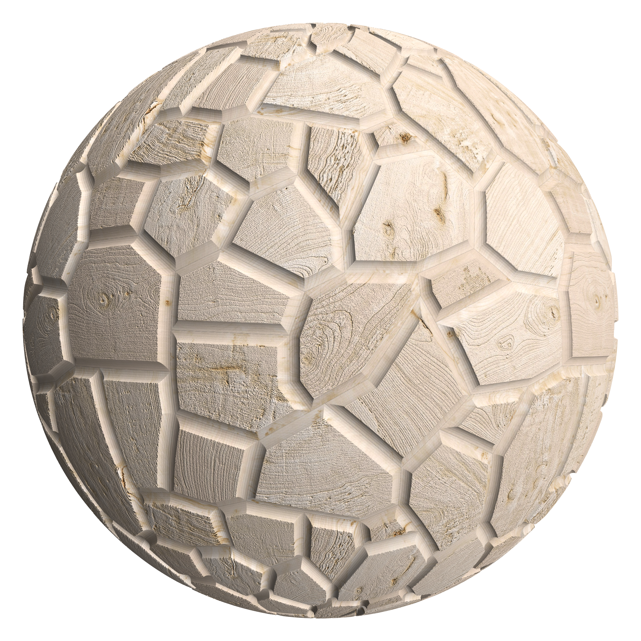 3D sphere preview of Sycamore Parquetry seamless texture