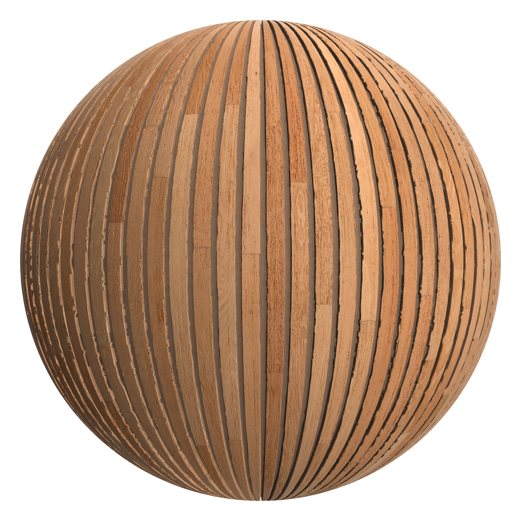 3D sphere preview of Western Red Cedar Cladding seamless texture