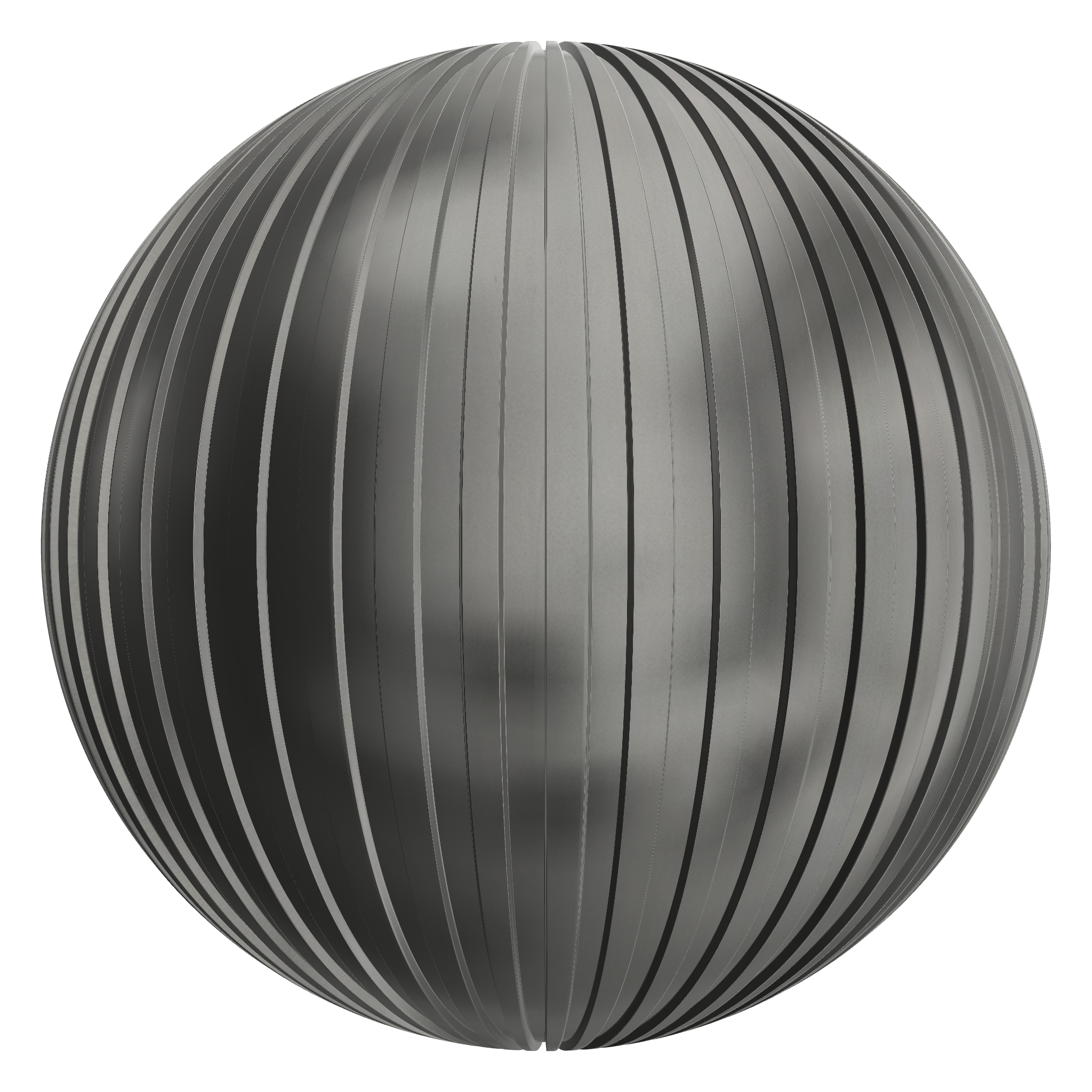 3D sphere preview of Square Profile Zinc Cladding seamless texture