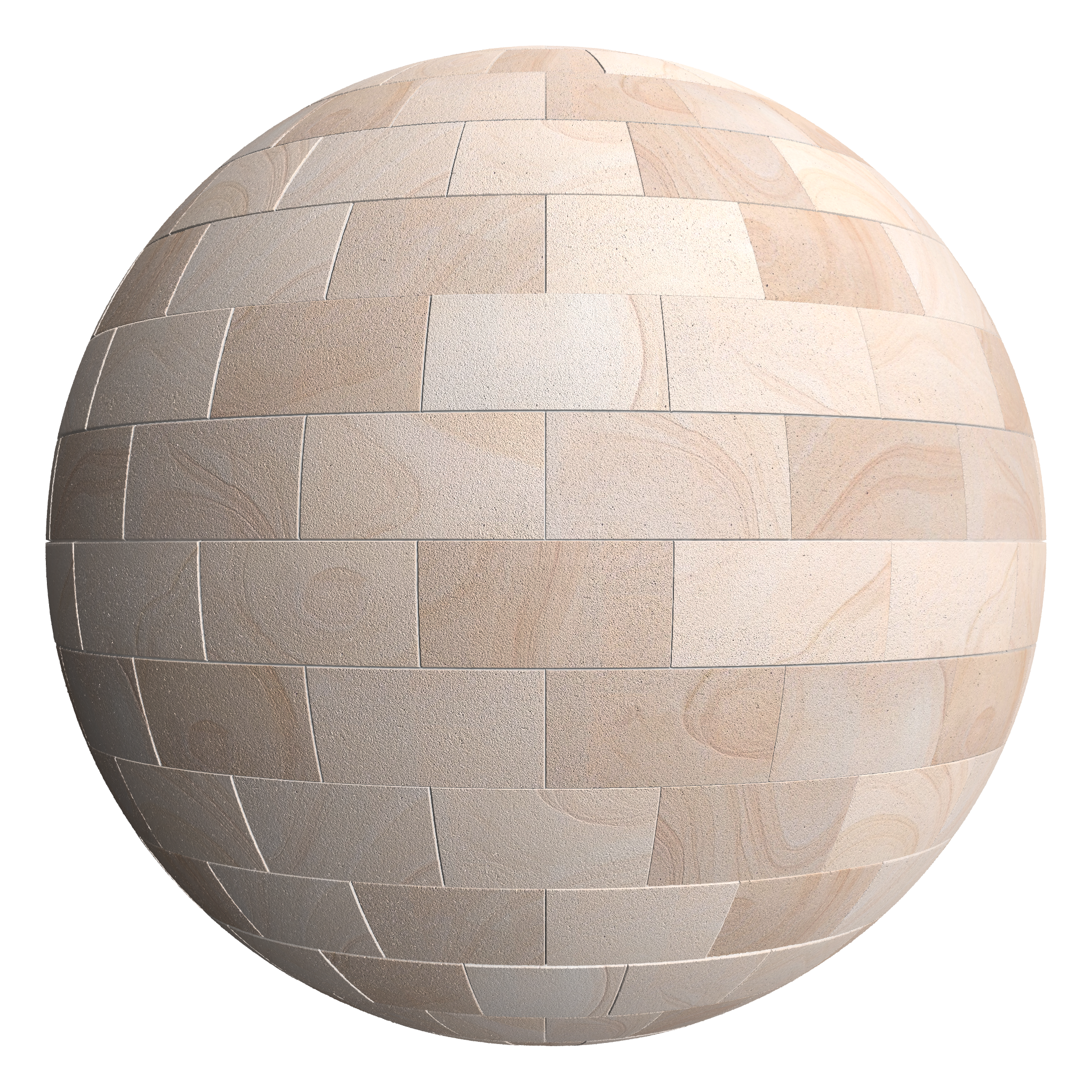 3D sphere preview of Blonde Sandstone, Stretcher seamless texture